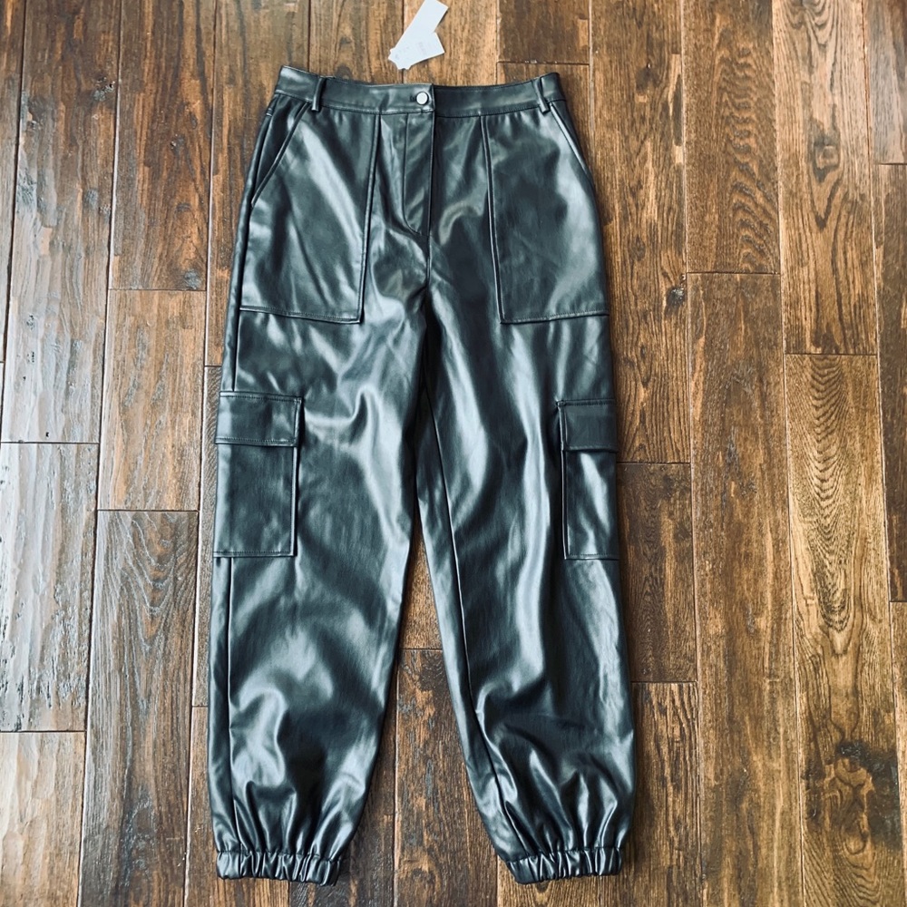 TopShop Faux Leather Joggers 🔥